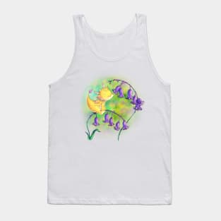 Dragon smelling bluebells Tank Top